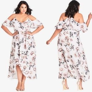 City Chic Champagne Rose Dress